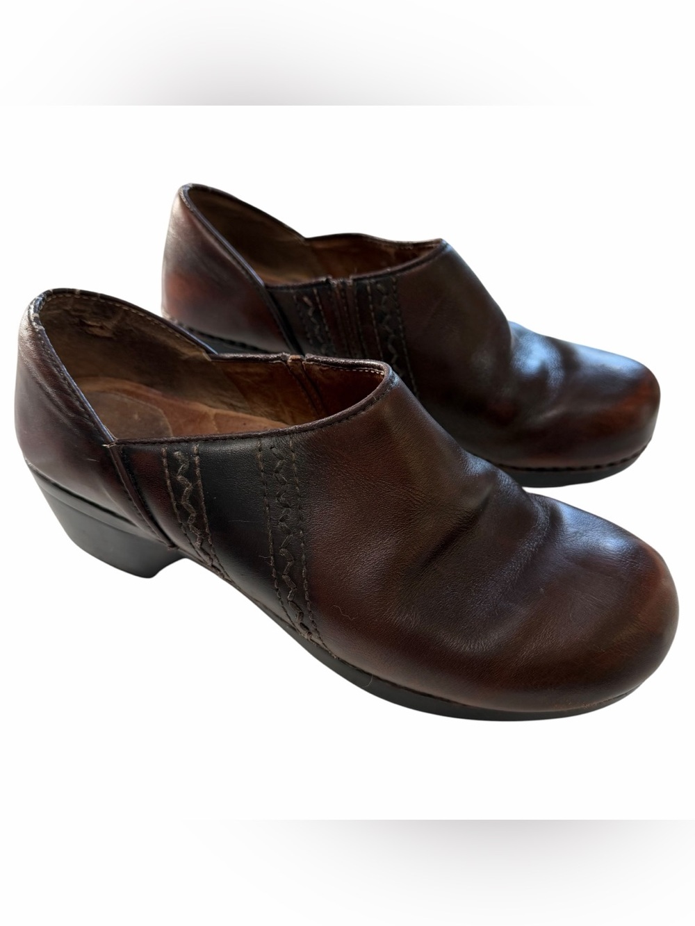 Dansko Sienna Brown Leather Clog Size 9 EUR 40 S2